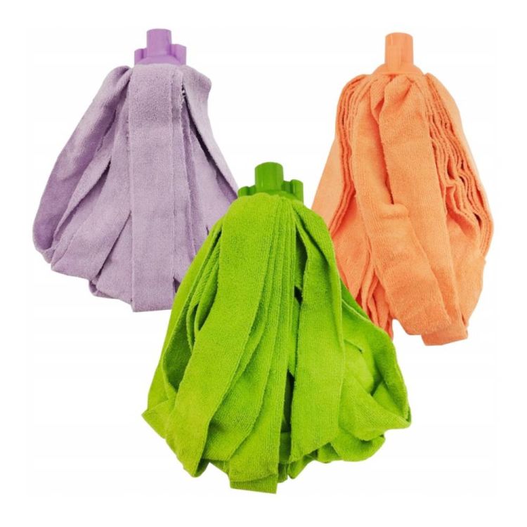 Mop z mikrofibry Ravi Professional multikolor do czyszczenia podłóg – zdjęcie 1