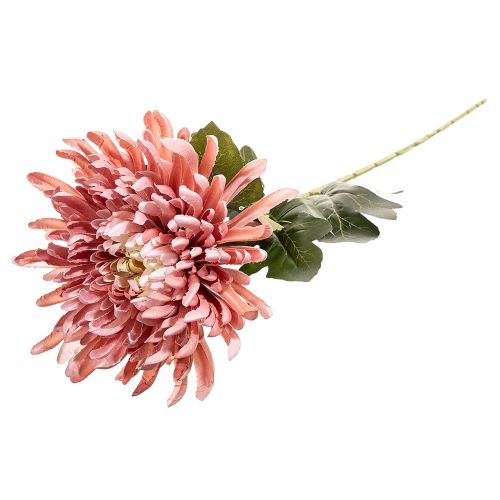 Chryzantema sztuczna pojedyncza 72 cm na łodydze dekoracyjna do wiązanek i stroików w 6 kolorach – zdjęcie 6