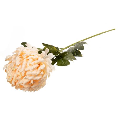 Chryzantema sztuczna pojedyncza 75 cm na łodydze dekoracyjna do wiązanek i stroików w 2 kolorach – zdjęcie 1