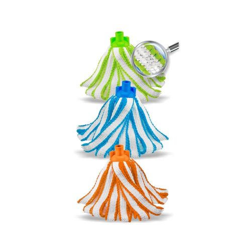 Zapas do mopa paskowego DUO COLOR mikrofibra do czyszczenia podłóg – zdjęcie 1