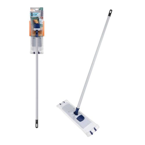 Mop płaski Puro Ravi mikrofibra komplet z kijem – zdjęcie 1