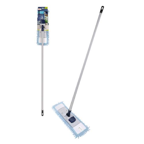 Mop płaski chenillowy Puro Ravi komplet z kijem 120cm – zdjęcie 1