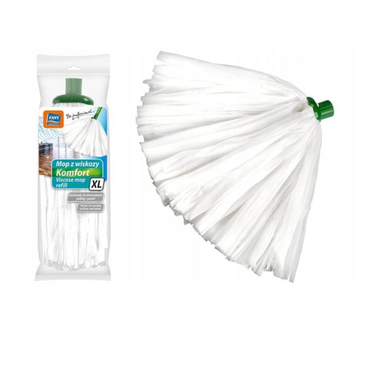Mop paskowy Ravi Komfort XL wiskozowy 31 cm  do podłóg drewnianych i paneli – zdjęcie 1
