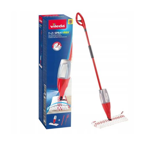 Mop płaski Vileda 1-2 Spray Max Box ze spryskiwaczem mikrofibra – zdjęcie 1