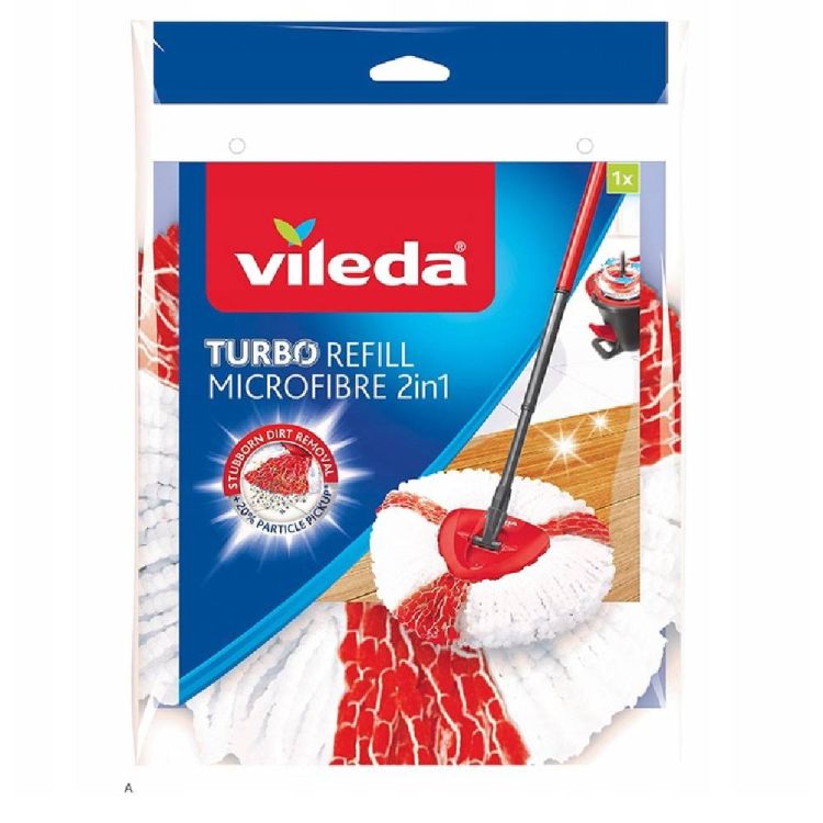 Wkład do mopa obrotowego Vileda Easy Wring & Clean Turbo 2w1 mikrofibra – zdjęcie 1