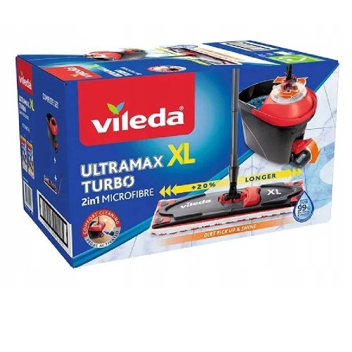 Mop płaski Vileda Ultramax BOX XL z wiadrem mocowanie na klipsy – zdjęcie 2