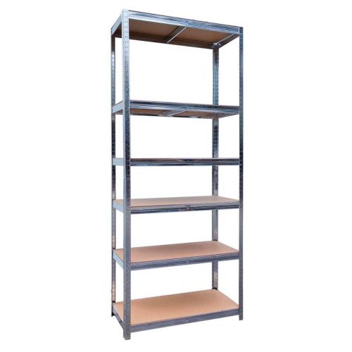 Regał metalowy 6-poziomowy 200x90x40cm stalowy 175kg do garażu piwnicy biura – zdjęcie 1