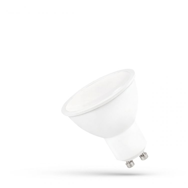 Żarówka LED Spectrum GU10 9W 230V SMD ciepła biała z mleczną szybką – zdjęcie 1