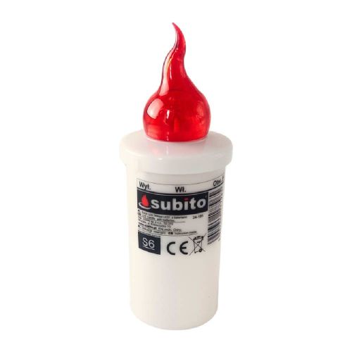 Wkład elektryczny Subito S6 LED do zniczy z imitacją płomienia 960h – zdjęcie 1