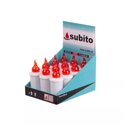 Wkład elektryczny Subito S6 LED do zniczy z imitacją płomienia 960h – zdjęcie 2