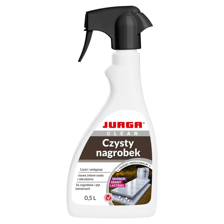 Preparat czyszczący Jurga Clean Czysty Nagrobek 0,5L spray do kamienia i granitu – zdjęcie 1