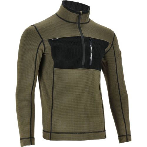 Koszulka termoaktywna Lahti Pro L4121206 3XL zielona długi rękaw z suwakiem – zdjęcie 2