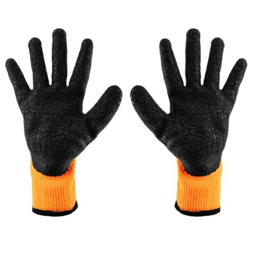 Rękawice robocze ocieplane NEO Tools 97-612-9 poliester lateksowe 2242X rozmiar 9 – zdjęcie 2