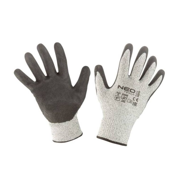 Rękawice antyprzecięciowe NEO Tools 4X43D nitrylowe rozmiar 9 do prac warsztatowych – zdjęcie 1