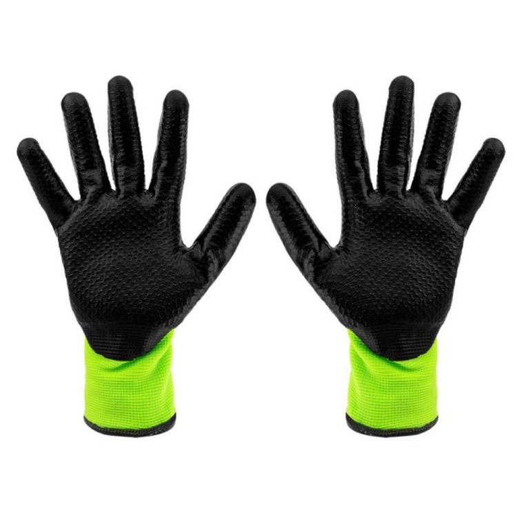 Rękawice robocze ocieplane NEO Tools 97-613-8 nylonowe powlekane lateksem 4142X rozmiar 10 – zdjęcie 2