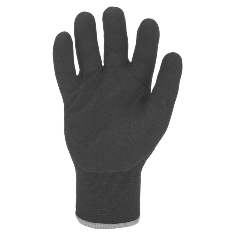 Rękawice robocze zimowe Lahti Pro L2513 ocieplane czarne nitrylowe odporne na oleje roz.11 – zdjęcie 4