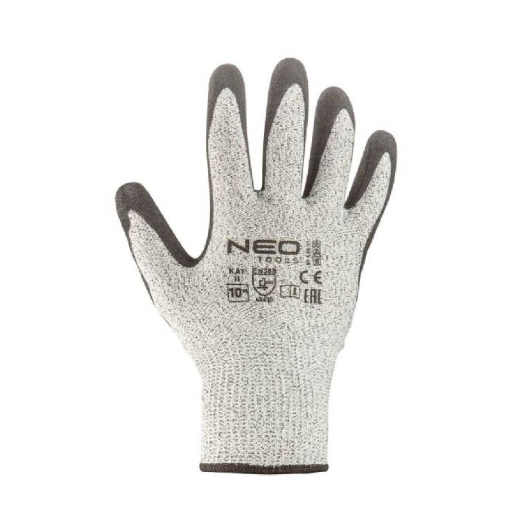 Rękawice antyprzecięciowe NEO Tools 4X43D nitrylowe rozmiar 8 do prac warsztatowych – zdjęcie 3