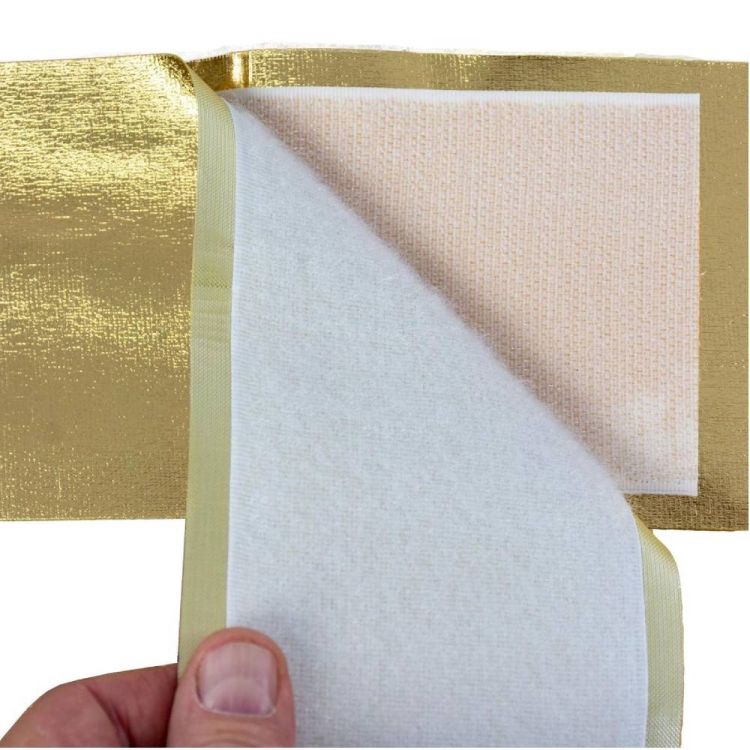 Kokarda dekoracyjna Christmas Decoration 33x10x42 cm poliester z rzepem i wstążką 4,3 m na drzwi – zdjęcie 4