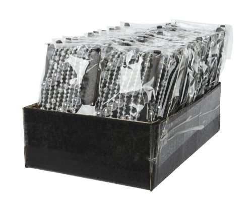 Girlanda świąteczna z koralików przezroczysta 270 cm z tworzywa sztucznego na karcie – zdjęcie 2