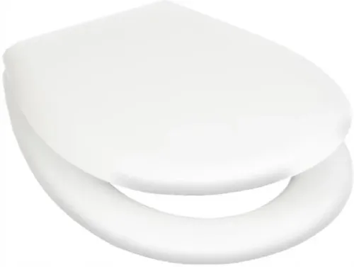 Deska sedesowa  uniwersalna polipropylen owalna 425mm mocowanie dolne biała – zdjęcie 1