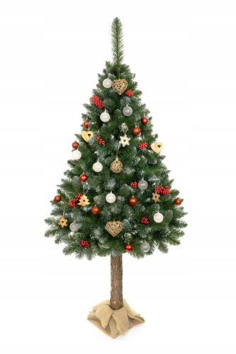 Choinka sztuczna Choinex  2m ośnieżona pień jutowy worek – zdjęcie 2