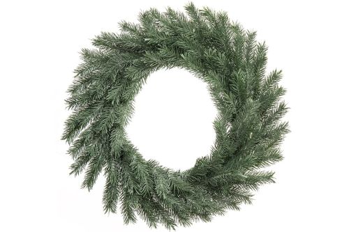 Wianek dekoracyjny świerkowy Q1000370GY 40cm z gałązek sztucznego świerku – zdjęcie 1