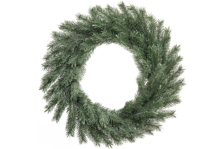 Wianek dekoracyjny świerkowy Q1000370GY 40cm z gałązek sztucznego świerku – zdjęcie 1