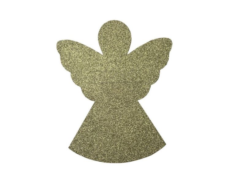 Podkładka na sztućce  Angel 21x17cm filcowa antyczne złoto świąteczna dekoracyjna – zdjęcie 1