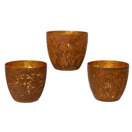 Świecznik metalowy  7cm żelazny dekoracyjny na tealighty – zdjęcie 1