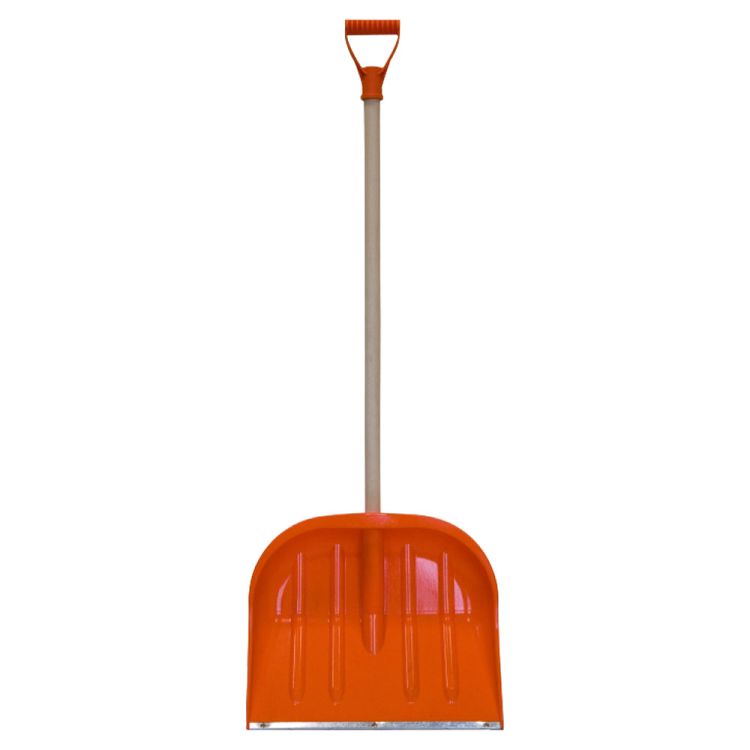 Łopata do śniegu Profil 48 cm z okuciem stalowym i trzonkiem drewnianym – zdjęcie 1