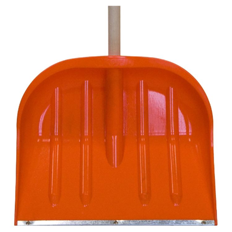 Łopata do śniegu Profil 48 cm z okuciem stalowym i trzonkiem drewnianym – zdjęcie 3