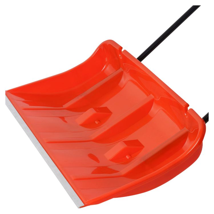 Zgarniacz do śniegu 79 cm z rolkami metalową listwą i uchwytem metalowym – zdjęcie 2