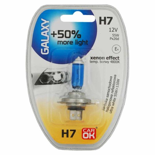 Żarówka samochodowa halogenowa H7 Car OK 12 V 55 W Blue Galaxy