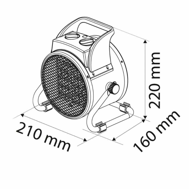 Nagrzewnica elektryczna NEO Tools 90-062 2000W ceramiczna PTC z termostatem i regulacją kąta