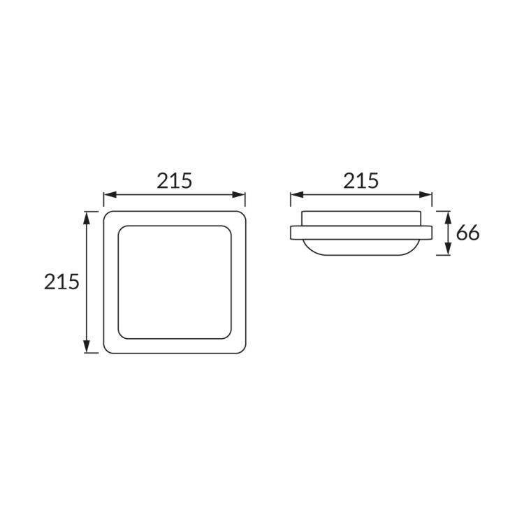Plafon LED sufitowy hermetyczny IP54 24W 3900K neutralna biel 2460lm – zdjęcie 2