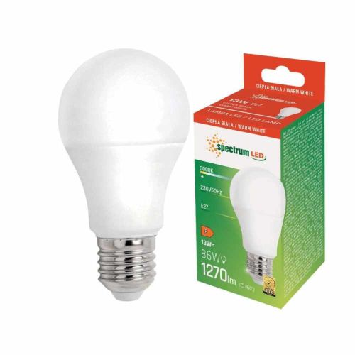 Żarówka LED Spectrum A60 13W E27 1270lm 3000K ciepła biała