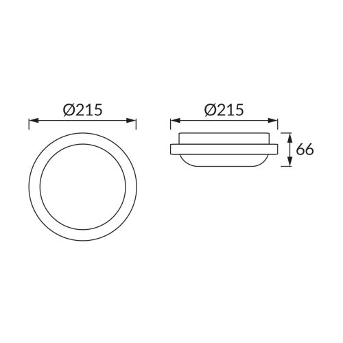 Plafon LED sufitowy okrągły hermetyczny IP54 24W 3900K 2620lm – zdjęcie 2