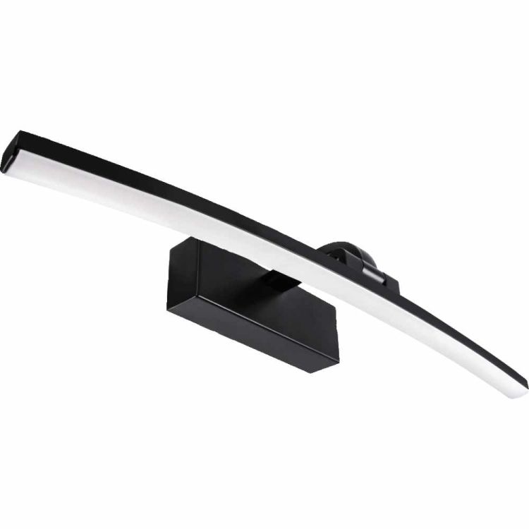 Kinkiet LED ścienny nowoczesny czarny 8W 4100K 950lm IP44 – zdjęcie 1