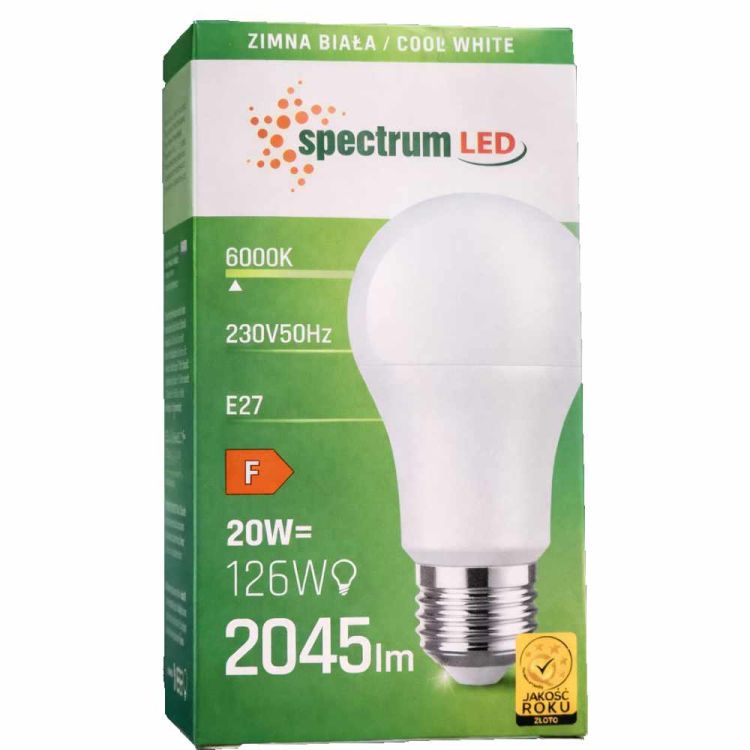 Żarówka LED Spectrum LED E27 20W 2045lm 6000K zimna biała