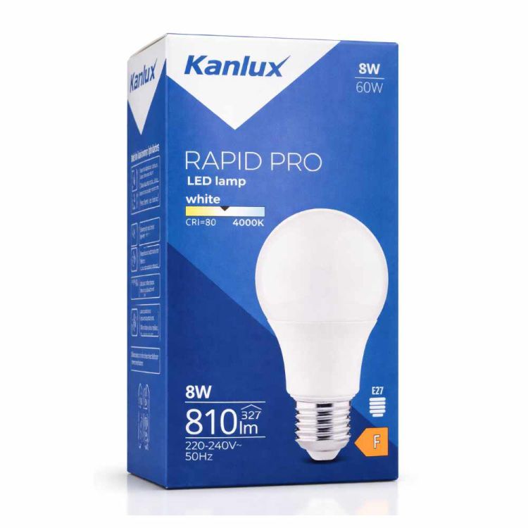 Żarówka Led Rapid Pro V2 8W E27-NW