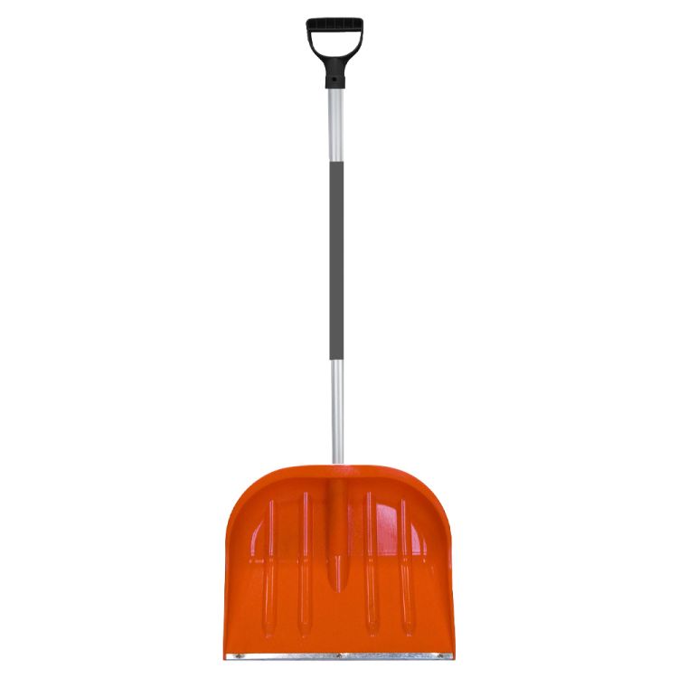 Łopata do śniegu Laguz Profil Alu Plus 48 cm z metalowym trzonkiem i uchwytem D – zdjęcie 2