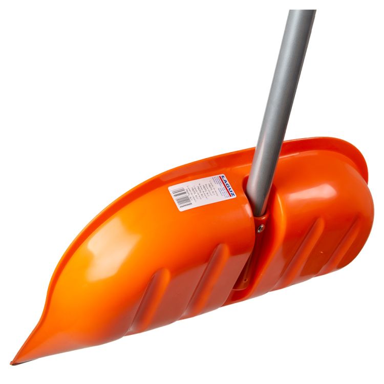 Łopata do śniegu Laguz Profil Alu Plus 48 cm z metalowym trzonkiem i uchwytem D – zdjęcie 3