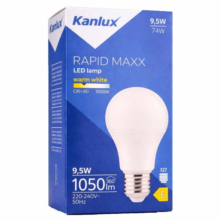 Żarówka LED Kanlux Rapid Maxx v2 9,5W E27 3000K ciepła biała