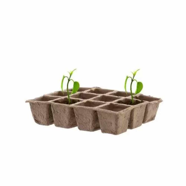 Doniczki torfowe Chomik paletka 6 szt. 21x17 cm ekologiczne do rozsady roślin