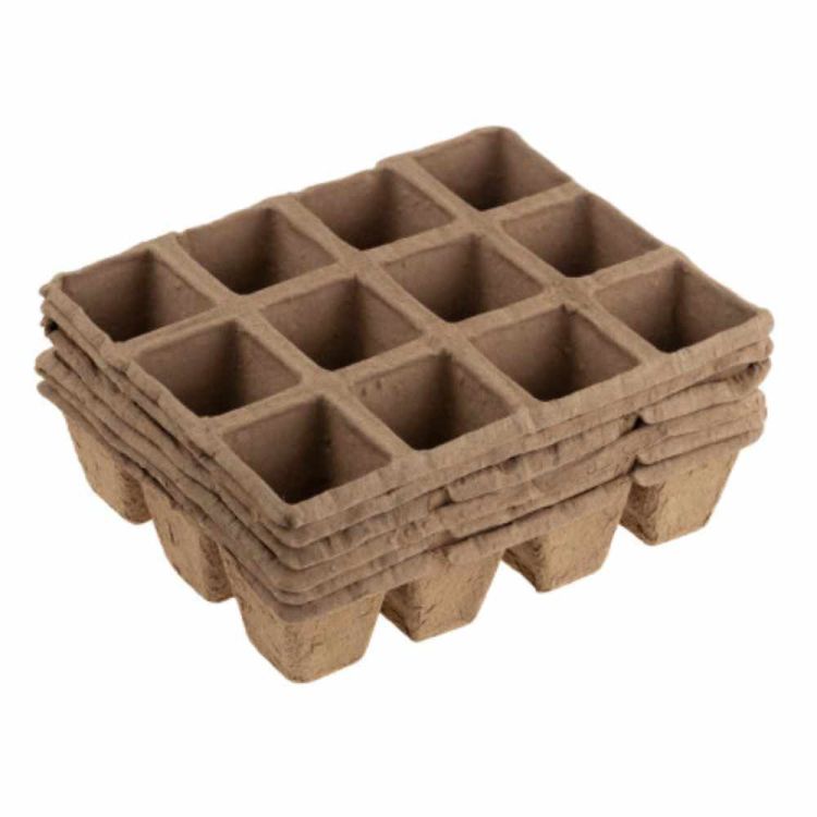 Doniczki torfowe Chomik paletka 6 szt. 21x17 cm ekologiczne do rozsady roślin