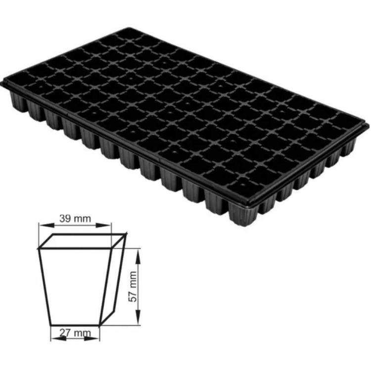 Wielodoniczka Roko 84 komórki 315x525 mm tworzywo sztuczne czarna