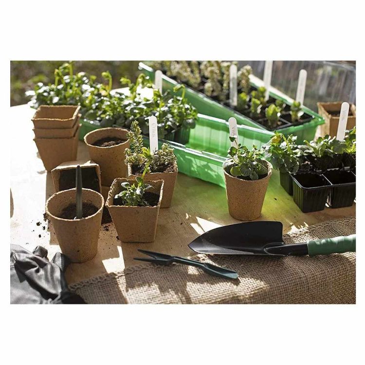 Paletki doniczek torfowych 3x4 15,5x11,5x5 cm biodegradowalne do rozsady zestaw 10 sztuk