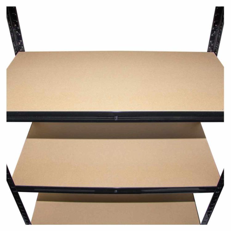 Regał metalowy magazynowy czarny 180x90x40 cm 5 półek 175 kg do garażu i piwnicy