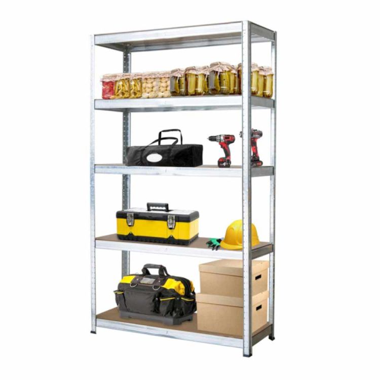 Regał metalowy magazynowy ocynkowany 180x75x35 cm 5 półek 150kg wciskany