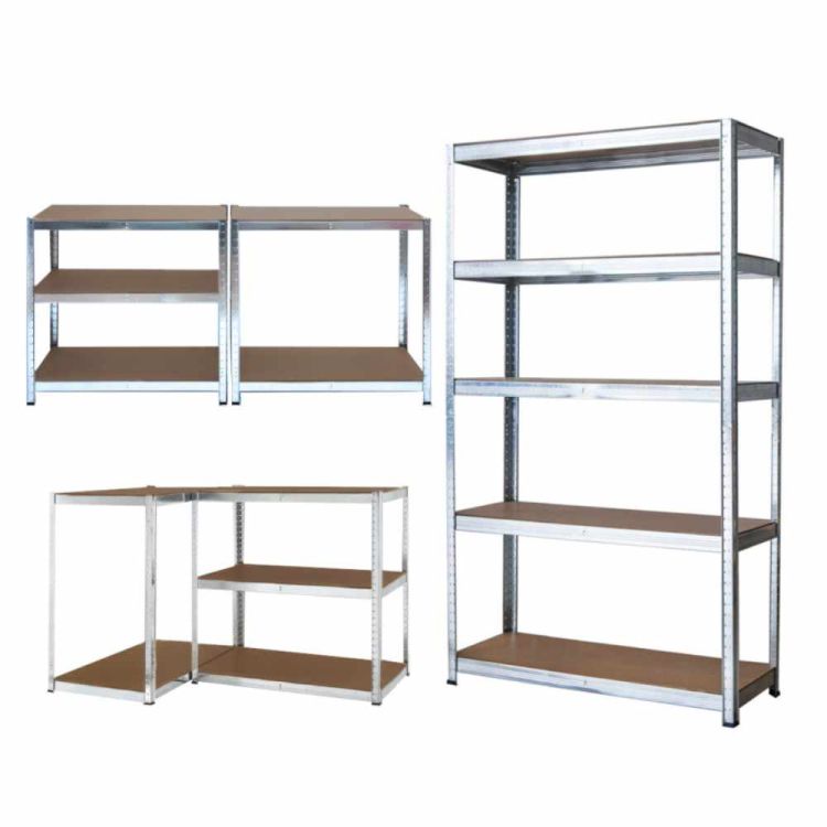 Regał metalowy magazynowy ocynkowany 180x75x35 cm 5 półek 150kg wciskany